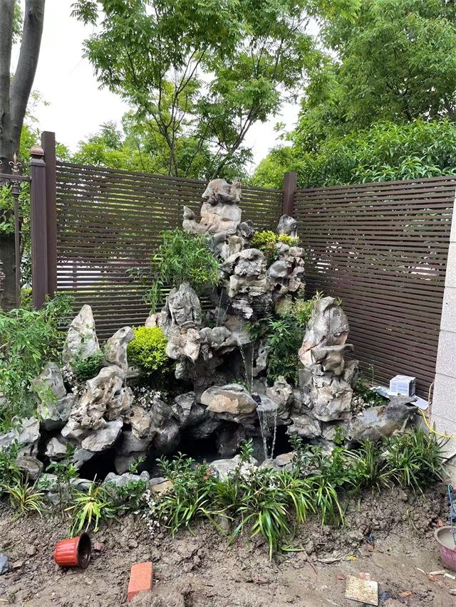 贵州别墅假山景观庭院设计